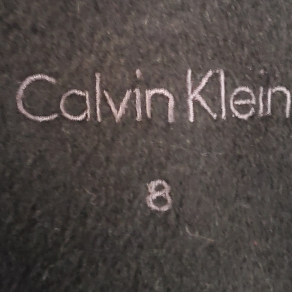 Calvin Klein 8 Black Wool Coat - Picture 5 of 5